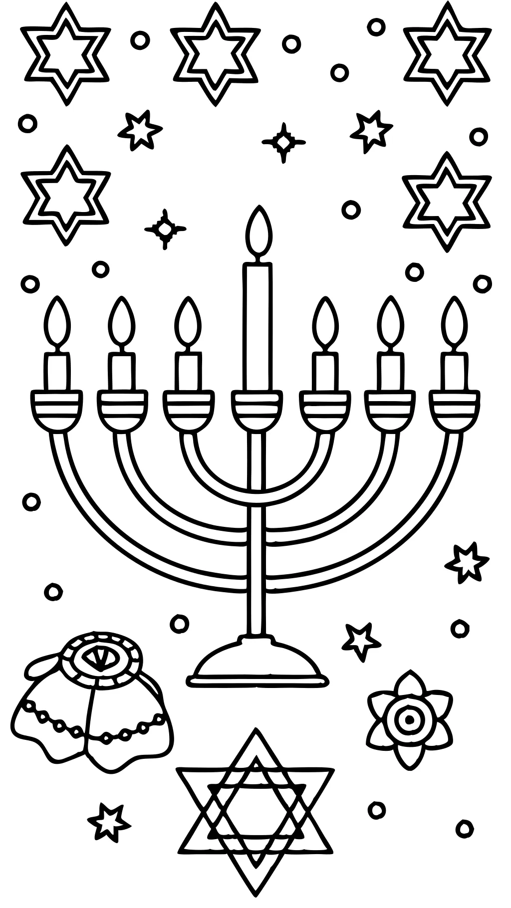 chanukah coloring page